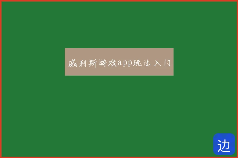 威利斯游戏app玩法入门